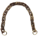 Marbled polished resin chain with large links, ideal as a bag handle