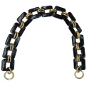 Catena in resina lucida a maglie quadrate grandi effetto marmo, ideale come manico per borsa