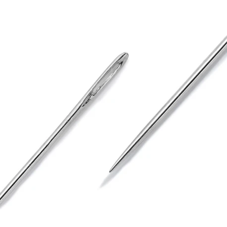 Pearl threading needles with silver eye - Prym