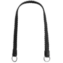 Shoulder strap for bags in genuine black woven leather - MA119 Mas