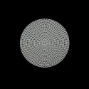 Small round canvas net for crochet bags and other projects, 15cm diameter with 2mm hole
