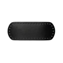 Small oval faux leather bag inserts in black - 21cm x 8cm - Mas