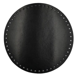 Fondi rotondi per borsa in vera pelle Ø 23cm colore marrone - MA!127 2