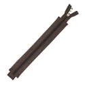 	30 cm zip in brown faux leather, ideal for bags and clutches - MA142 Mas