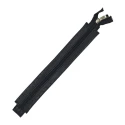 30 cm zip in black faux leather, ideal for bags and clutches - MA142 Mas