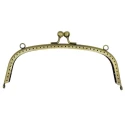 Chiusura per borsa clic clac ovale in metallo con tondini - MA162 M.A.S.