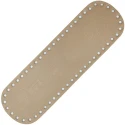 Fondi ovali in eco pelle beige nocciola per borsa - 31cm x 10cm - MA123 Mas