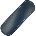Oval faux leather bag bottom 31cm x 10cm with holes