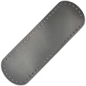 Oval faux leather bag bottom 31cm x 10cm with holes