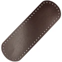 Fondi ovali in eco pelle marrone per borsa - 31cm x 10cm - MA123 Mas