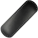 Oval faux leather bag bottom 31cm x 10cm with holes
