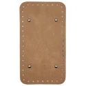 Rectangular faux leather bag base with feet 25x14cm