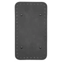 Rectangular faux leather bag base with feet 25x14cm