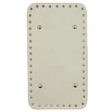 Fondo borsa rettangolare eco pelle 25x14 con piedini