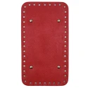Rectangular faux leather bag base with feet 25x14cm