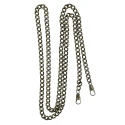 Catena pochette tracolla per borse a maglia schiacciata grande in metallo colore bronzo ottone  - MA161/G MAS