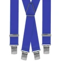 Bretelle straccali da Uomo - bluette blu nazionale 25 mm - lunghezza 120 cm