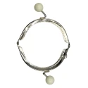 Metal click clac ball purse clasp with black coloured balls
