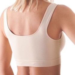 Top reggiseno modellante Push Up in microfibra liscia colore nudo - Bellissima Intimo 2