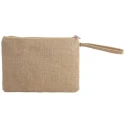 Pochette in Juta multiuso con chiusura lampo