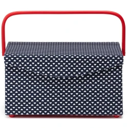 Compact, space-saving rectangular sewing basket - 612645Prym