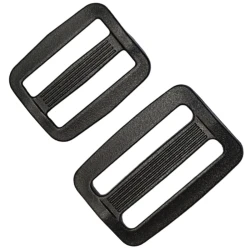 Plastic loop buckle for backpacks and shoulder straps
