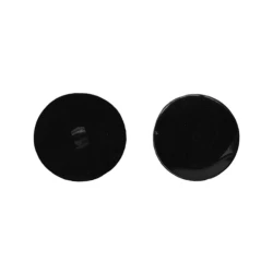 Large flat buttons with no holes in colour Black - size line 28