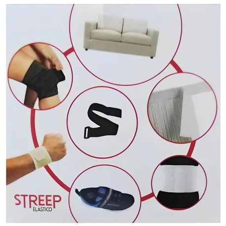 Velcro elastic tape 25mm sewing loop + elastic loop