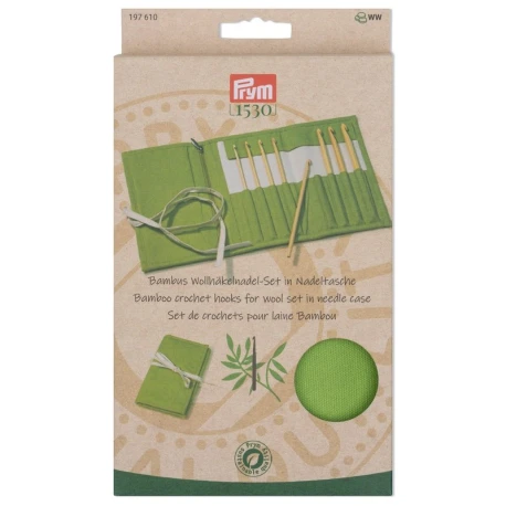 Set da 8 uncinetti Prym in bambù naturale ecosostenibile - 197610 Prym