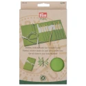 Set of 8 eco-friendly natural bamboo crochet hooks - 197610 Prym
