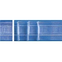 Riloga arricciatende Ondatex 40mm trasparente con 1 tasca e 2 cordini - Filmar