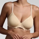 Underwired bra, seamless cups, lace sides Art.261 Belseno Lepel