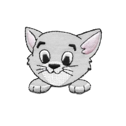 Tenero Gattino applicazione patch ricamata - Modidea