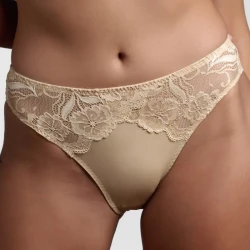 Briefs made of soft microfibre on the back and refined lace on the front - 252 Belseno Lepel