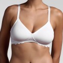 Reggiseno Preformato con coppe senza cuciture, fianchi in pizzo - 260 Belseno Lepel