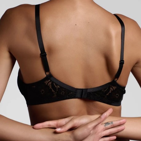 Reggiseno Preformato con coppe senza cuciture, fianchi in pizzo - 260 Belseno Lepel
