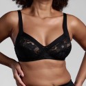 Reggiseno senza ferretto con morbido ed esclusivo pizzo floreale Art. 230 Belseno Lepel