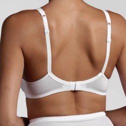 Pure cotton wireless crossover bra with deeper neckline 2