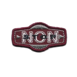 Non Stop Applicazione ricamata patch termoadesiva bordeaux