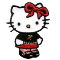 Hello Kitty applicazione ricamata termoadesiva - Sanrio
