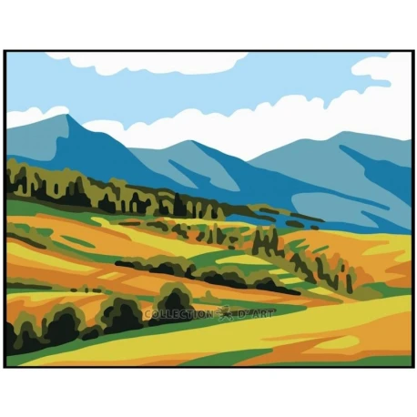 Kit Mezzopunto paesaggio vallata di montagna - set completo di ago e fili - 3381K Collection D'Art