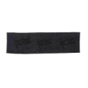 Toppina rettangolare applicazione ricamata patch termoadesiva blu
