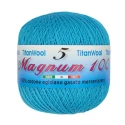 Crochet yarn Magnum N°8 Titan Wool 100% Egyptian Cotton Makò - Turquoise