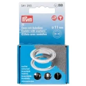 11mm diameter decorative eyelets with silver washers - 541390Prym