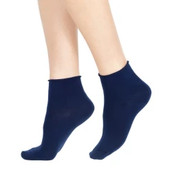 SiSi FreshCotton women's socks in cotton with raw-cut edges, 2 pairs 2