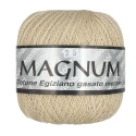 Filato per uncinetto N°25 Beige Ecrù Magnum Titan Wool 100% Cotone egiziano Makò