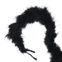 Boa di Marabou con piuma media in colore nero 100% Naturale alta qualità - Mas