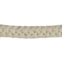 Braided Cotton Cord Ø 12 mm for making handles and shoulder straps for bags - colour cream ecru