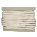 Braided Cotton Cord Ø 12 mm for making handles and shoulder straps for bags - colour cream ecru