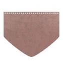Patella borsa forma con punta triangolare in ecopelle rosa antico 22 x 18 cm